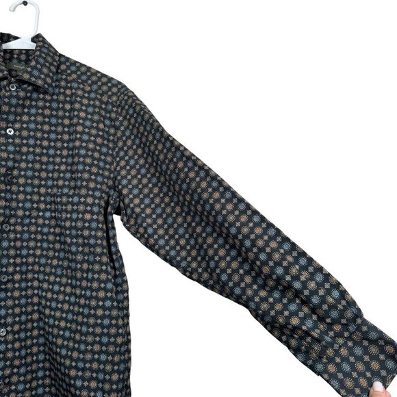 GUC Ermenegildo Zegna Men's Sz Small Multicolor Floral Shirt‎ Made in ITALY - Picture 4 of 8